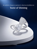 Geometric Gemstone 14K Diamond Ring