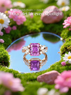 Pink Treasure Wings Diamond 14K Ring