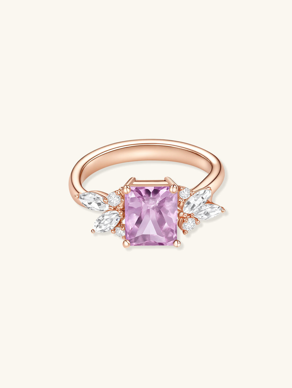 Pink Treasure Wings Diamond 14K Ring