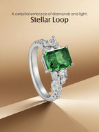 Large 14K Colored Gemstone Diamond Ring