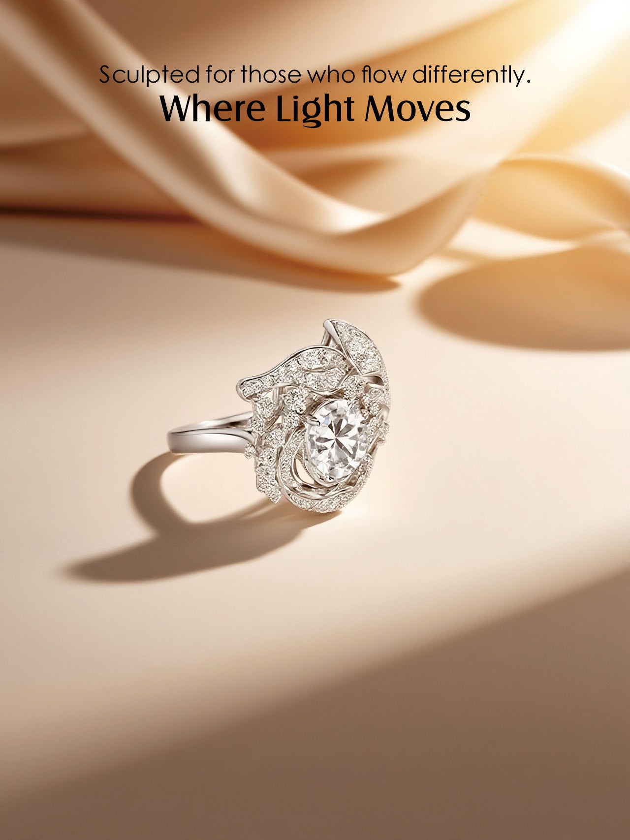 Diamond Vine 14K Diamond Ring