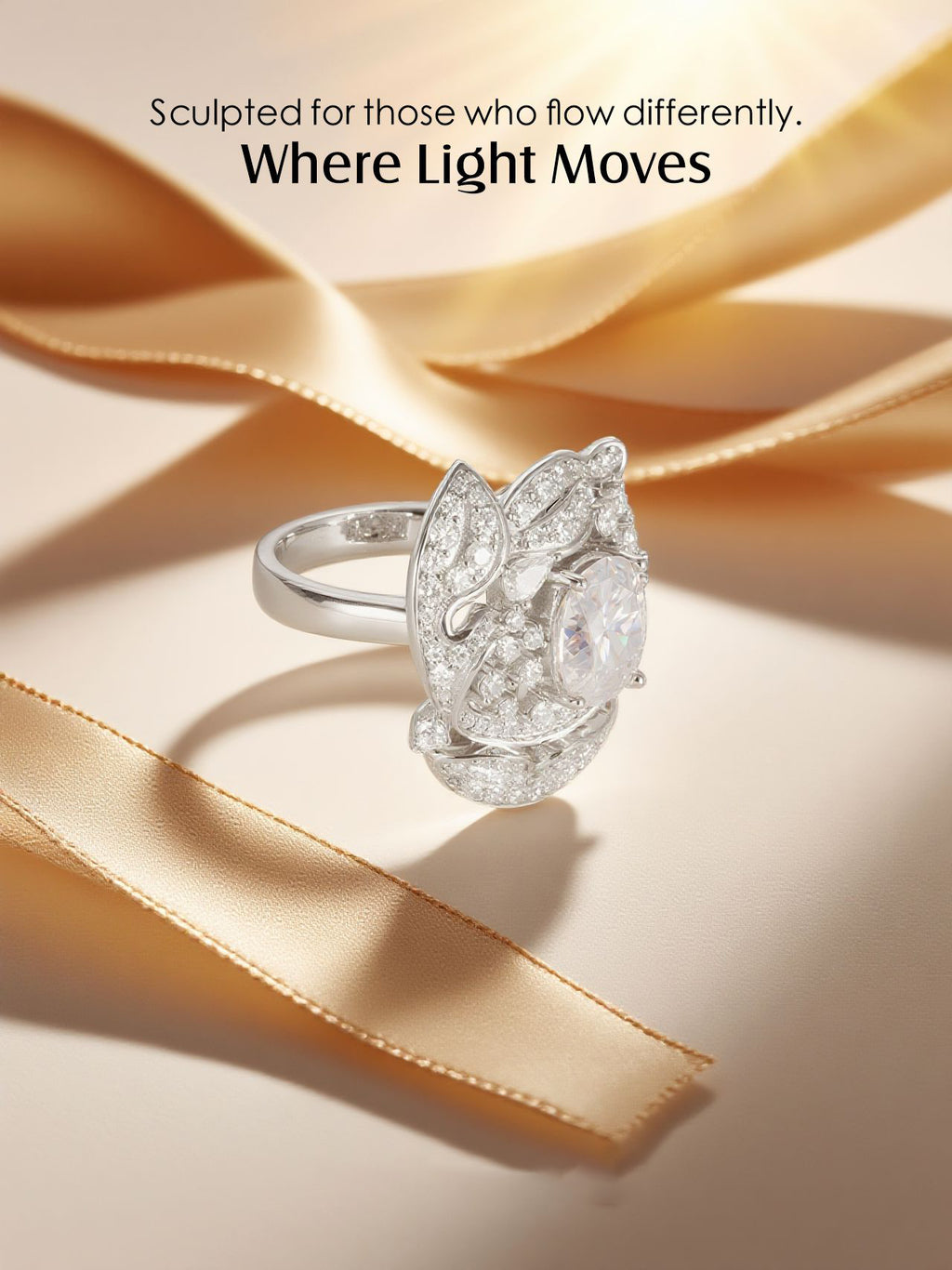 Diamond Vine 14K Diamond Ring