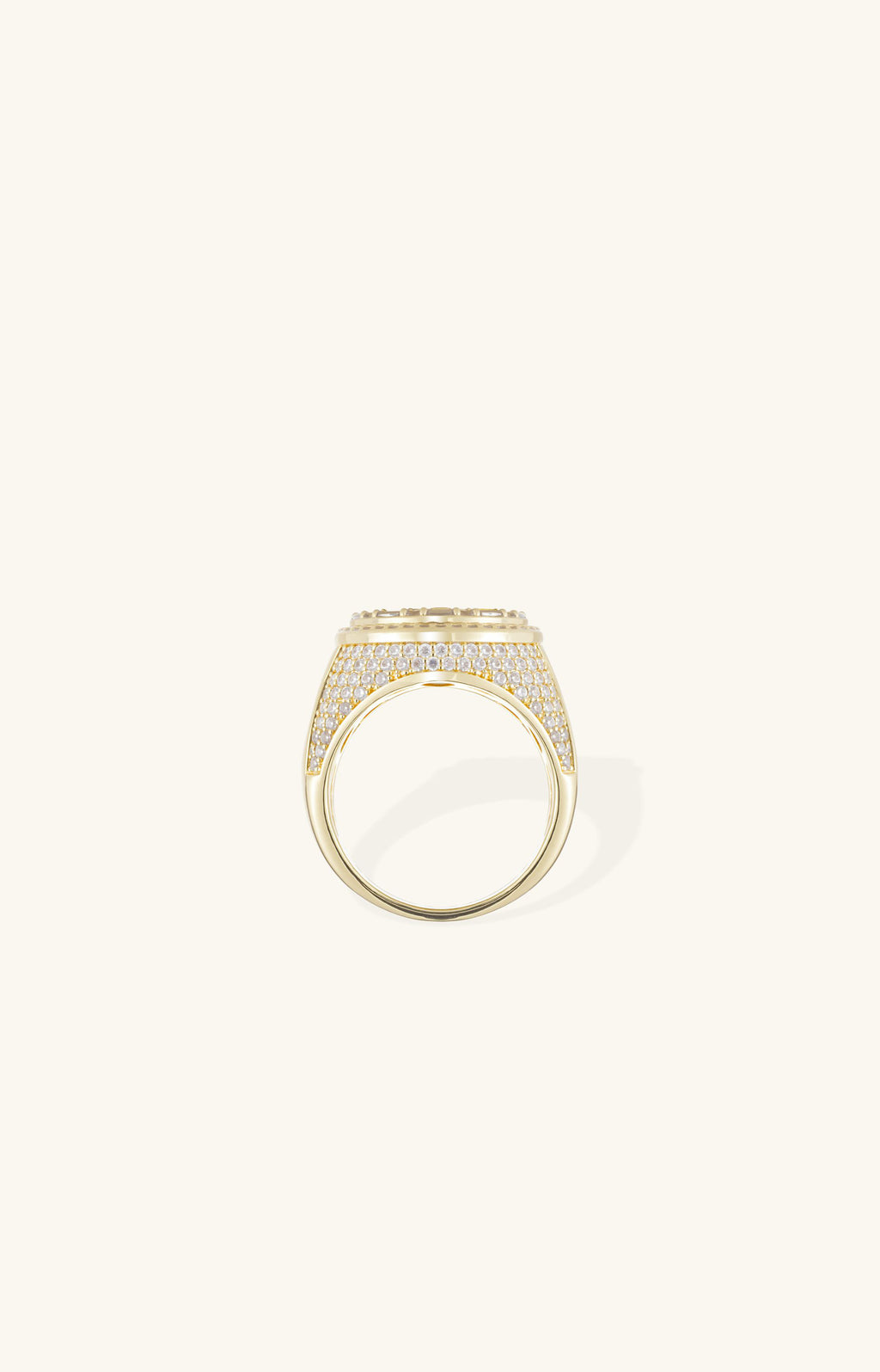 Dollar Sign Sparkle Signet Ring