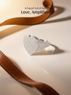 14K Diamond Heart Ring