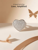 14K Diamond Heart Ring
