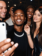 Own Your Bloom 14mm diamond Cuban link chain worn by man in white shirt at outdoor café, effortless luxury look, Brooklyn.
