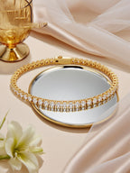 Own Your Bloom 4mm Diamond 14K Tennis Bracelet styled in warm sunlight scene; New York, Los Angeles, Chicago.