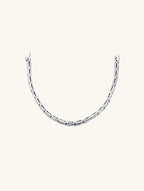 Own Your Bloom Gleam Grid Bracelet top view highlighting refined silver craftsmanship and luxury crystal alignment, Chicago.