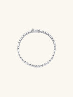 Own Your Bloom 14K honeycomb bracelet side view highlighting modern hexagonal links and high polish craftsmanship, Los Angeles.