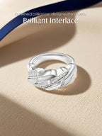 Own Your Bloom silver Cuban link diamond ring captured under studio lighting, premium jewelry elegance, Dallas.